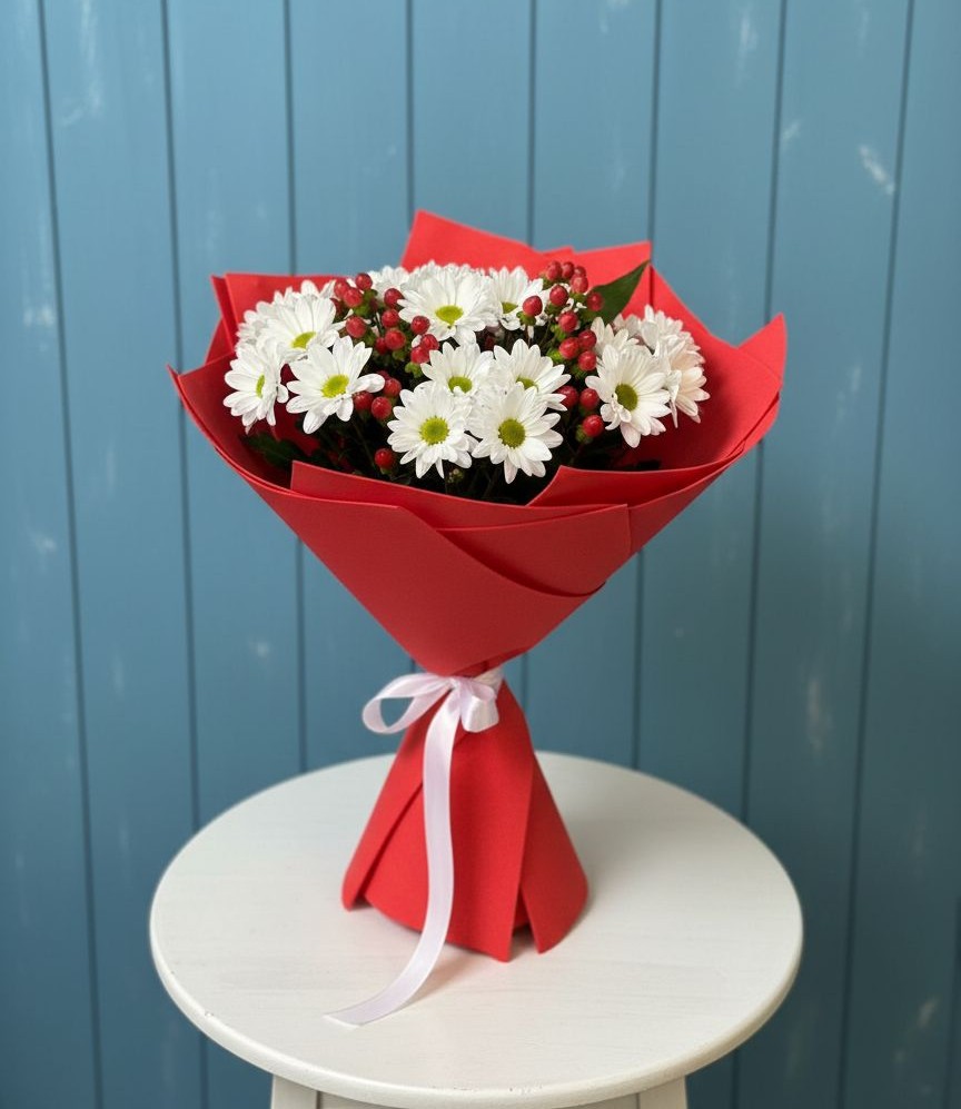 Букет цветов из: Хризантемы в Староникольское 