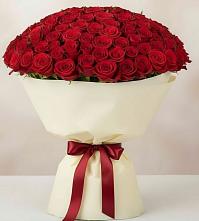 Букет 101 Красная роза Милано в Староникольское 