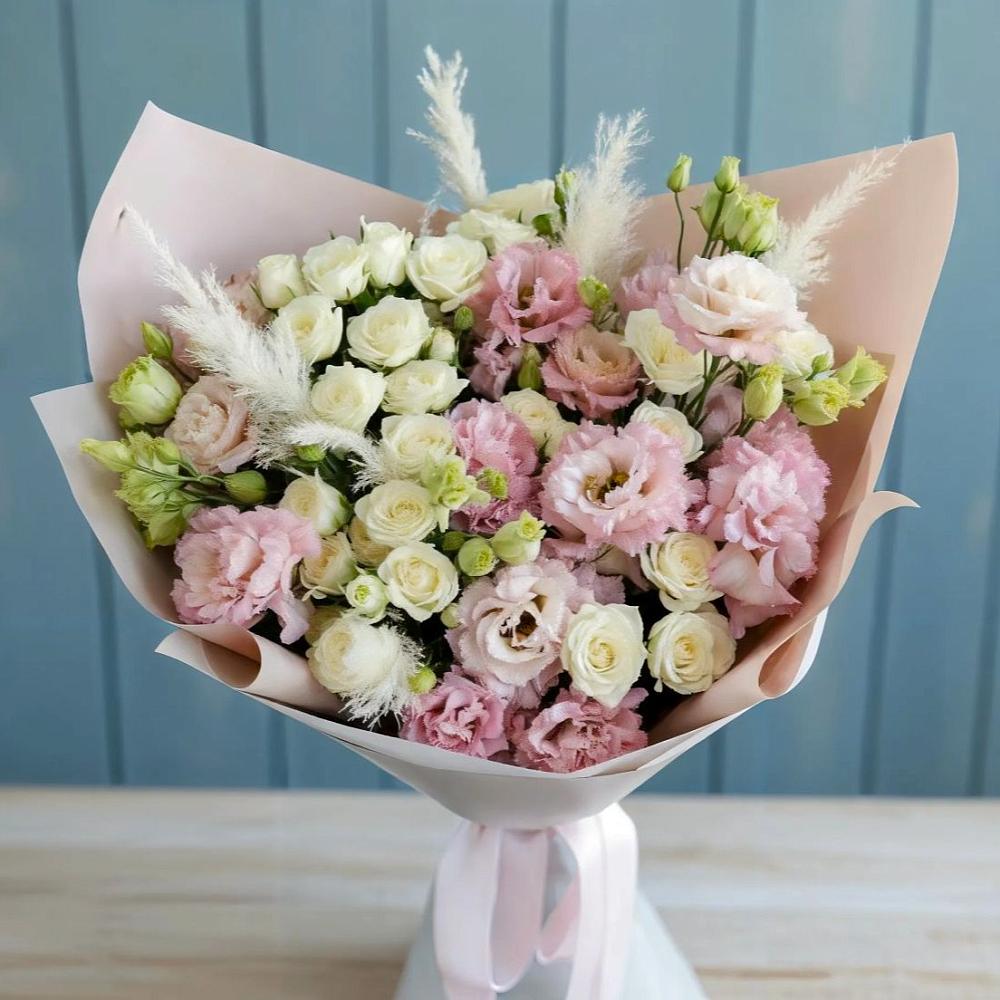 Букет цветов из: Альстромерии и Розы в Староникольское 