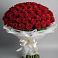 Букет 101 Красная роза Блэк Мэджик в Староникольское 