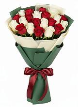 Букет Микс из красных и белых роз #REPLACE_PRED# Староникольское 