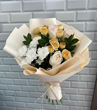 Букет цветов из:  Розы и Хризантемы в Староникольское 