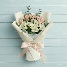 Букет цветов из:  Альстромерии в Староникольское 