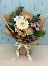 Букет цветов из:  Герберы и Хризантемы в Староникольское 