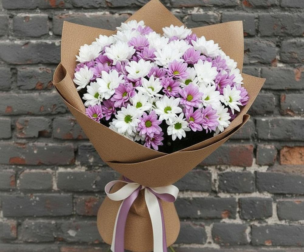 Букет цветов из: Хризантемы в Староникольское 