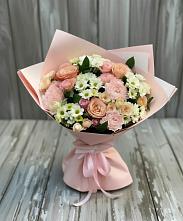 Букет цветов из:  Гвоздики, Розы и Хризантемы в Староникольское 