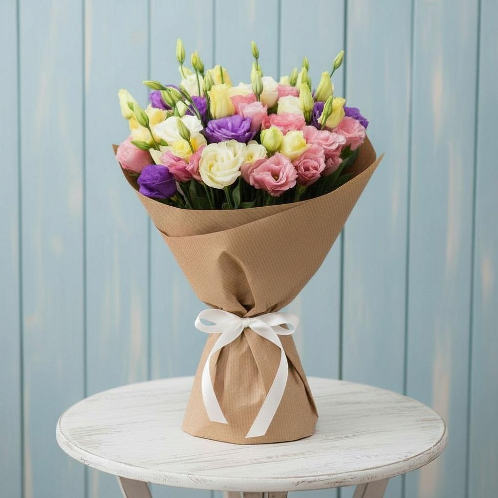 Букет цветов из: Лизиантусы в Староникольское 