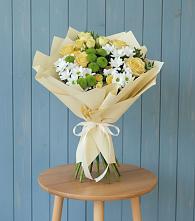 Букет цветов из:  Хризантемы и Розы #REPLACE_PRED# Староникольское 