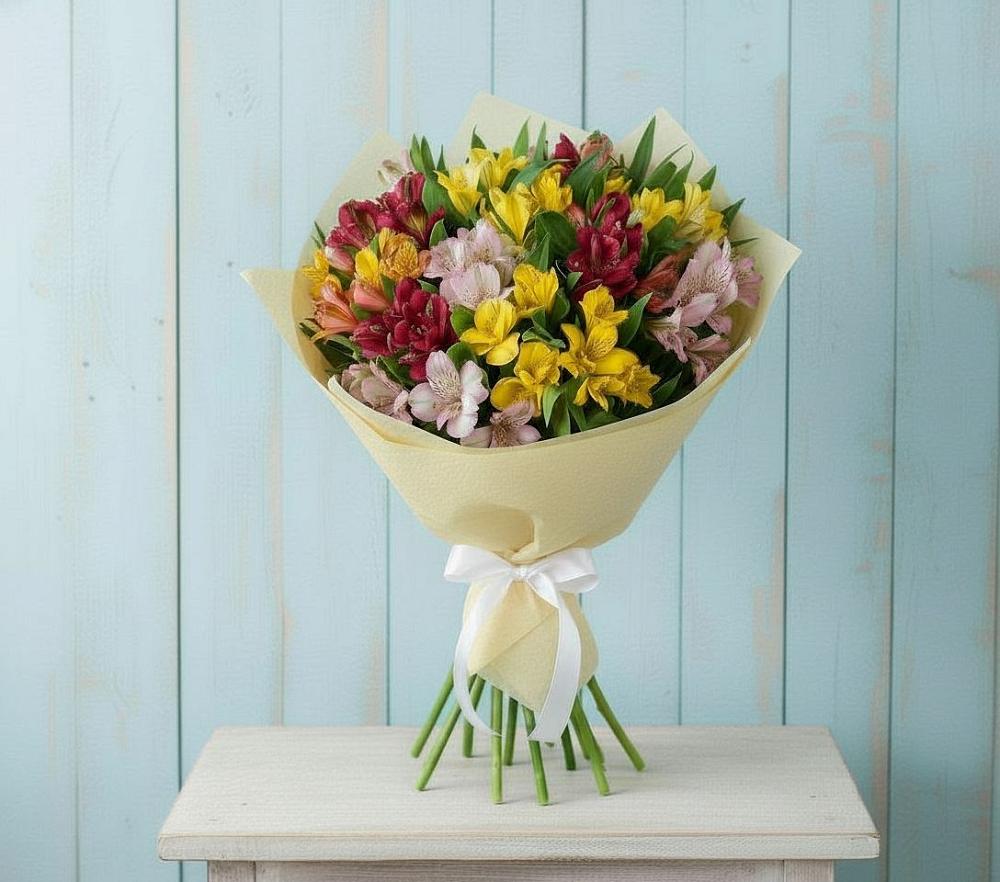 Букет цветов из: Альстромерии в Староникольское 