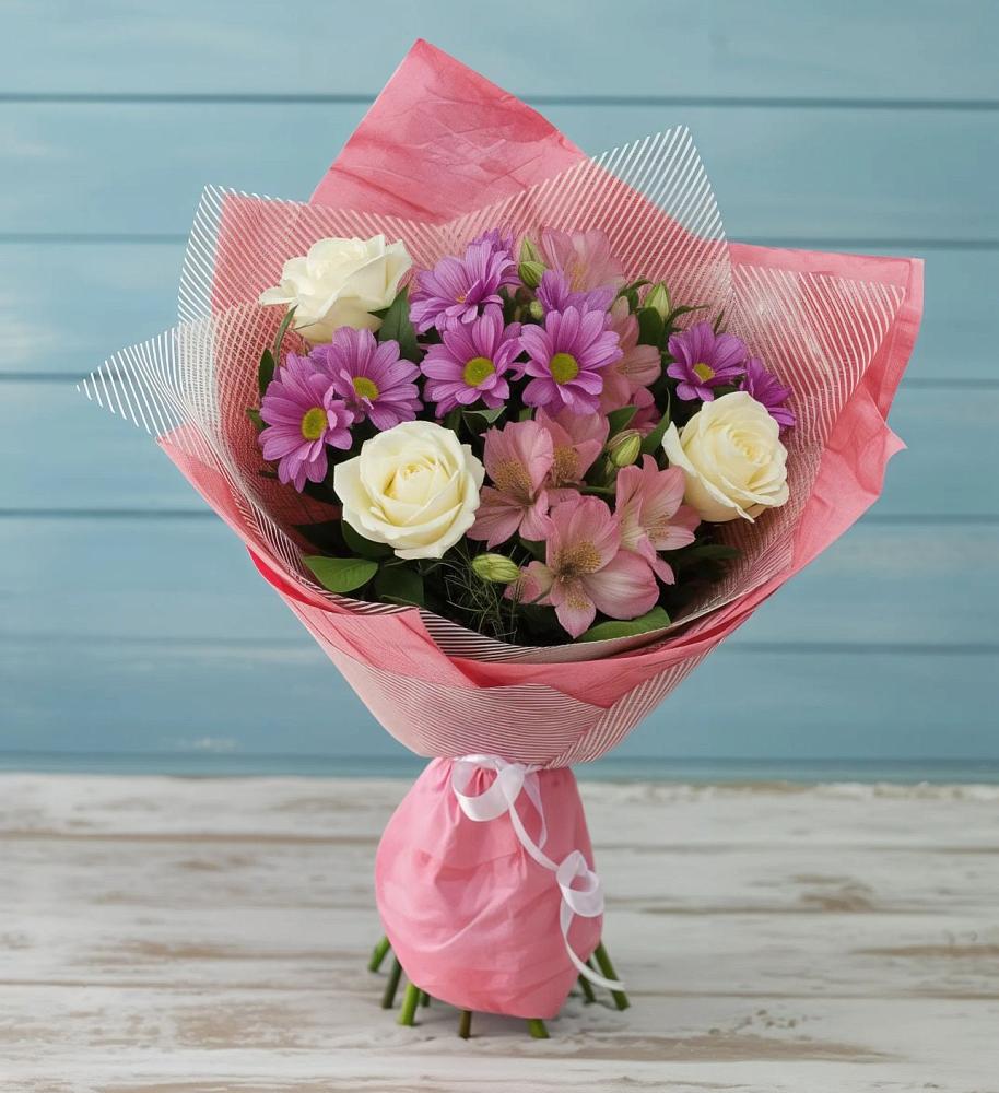 Букет цветов из: Герберы в Староникольское 