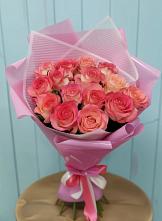Букет 15 Розовых роз Равель в Староникольское 