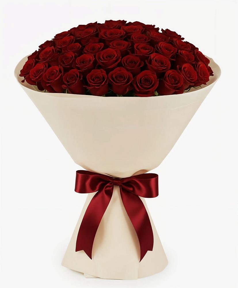 Букет 101 Бордовая роза Блэк Бакарра в Староникольское 