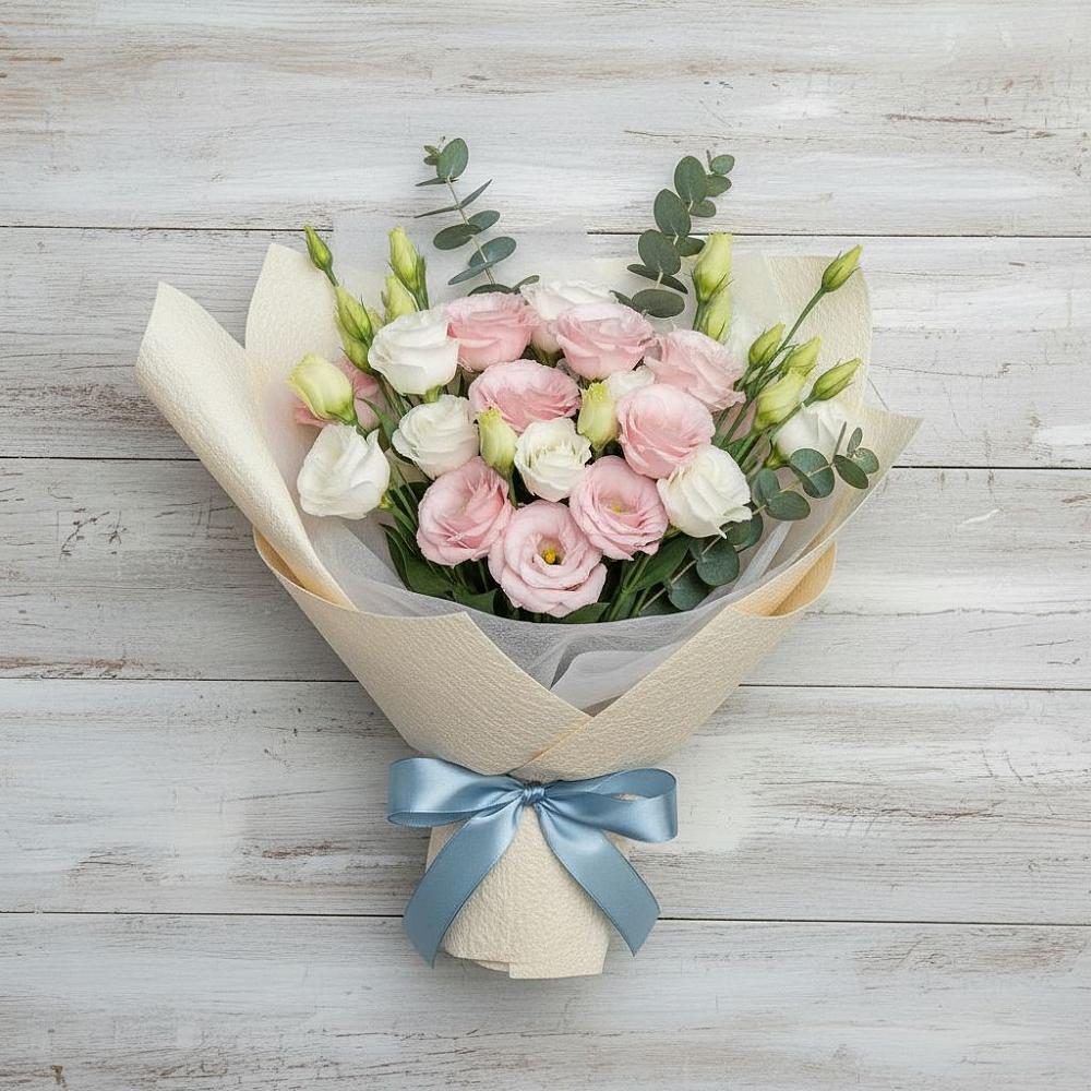 Букет цветов из: Лизиантусы в Староникольское 